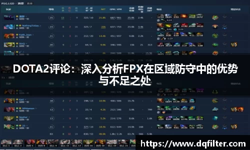 DOTA2评论:深入分析FPX在区域防守中的优势与不足之处