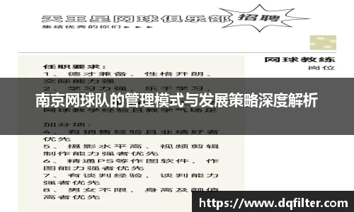 南京网球队的管理模式与发展策略深度解析